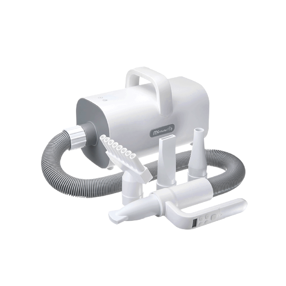 เครื่องเป่าขนสัตว์เลี้ยง MC MISTER CLEAN PET FORCE DRYER ปรับแรงลม 9 ระดับ พร้อมหัวเปลี่ยน 4 หัว ควบคุมอุณหภูมิเพิ่มความสบายให้สัตว์เลี้ยง